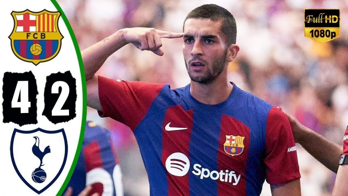 بازی کامل بارسلونا 4-2 تاتنهام