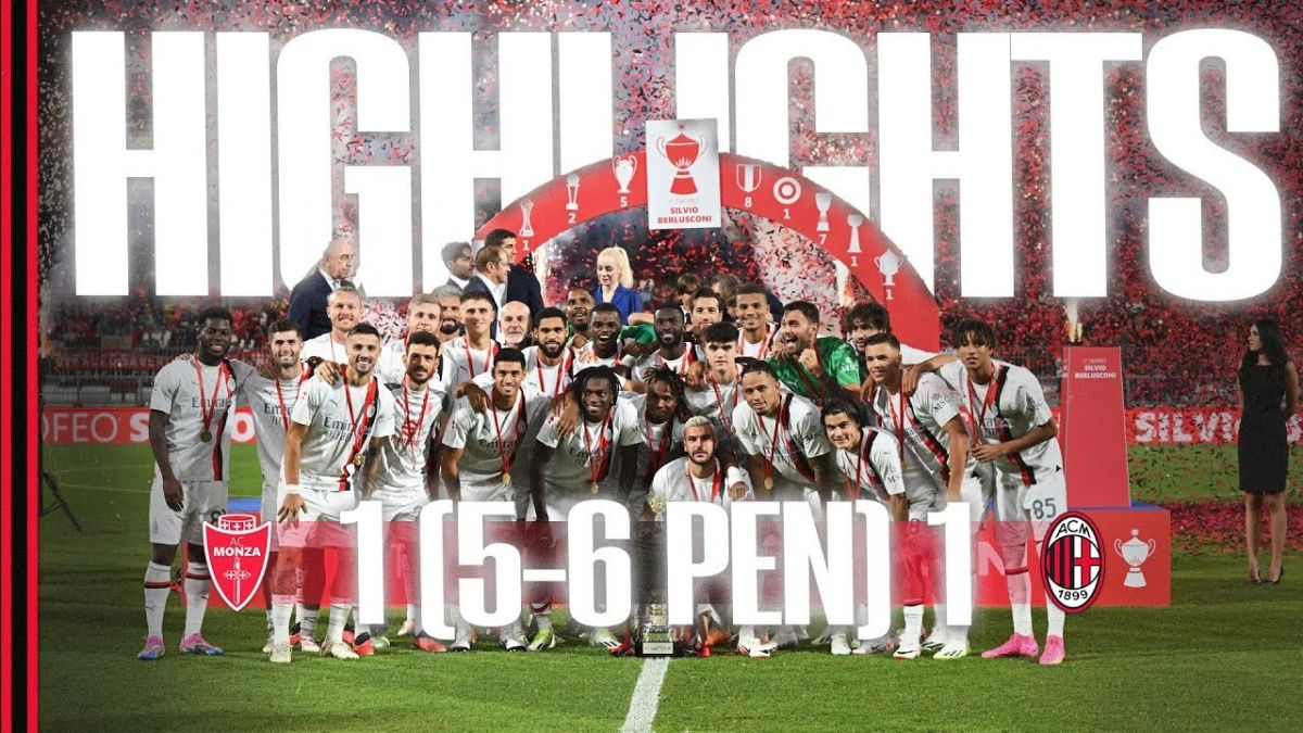 خلاصه بازی مونزا (5) 1-1 (6) میلان