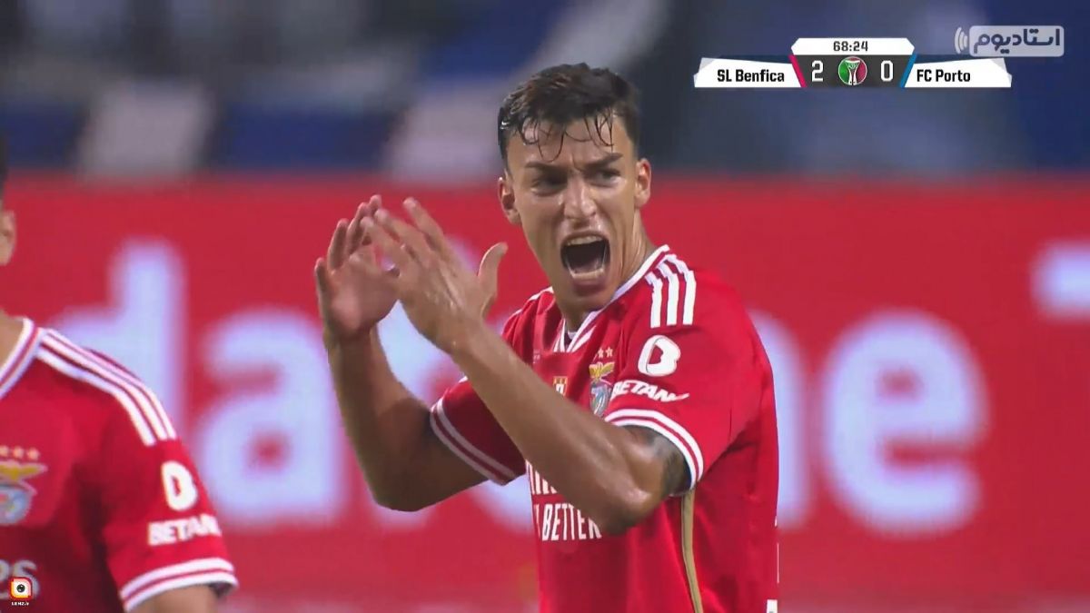 گل دوم بنفیکا به پورتو (پتر موسی)