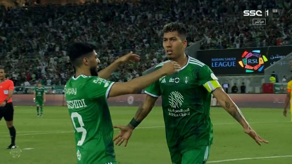 گل سوم الاهلی به الحزم (هت تریک فیرمینو)