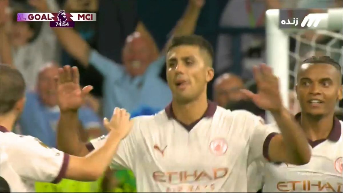 گل سوم منچسترسیتی به برنلی (رودری)