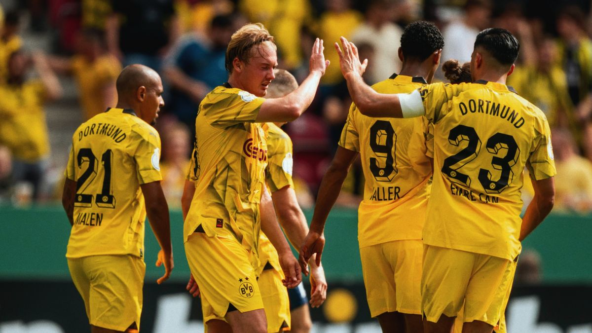 خلاصه بازی دورتموند 6-1 شات ماینز (جام حذفی)