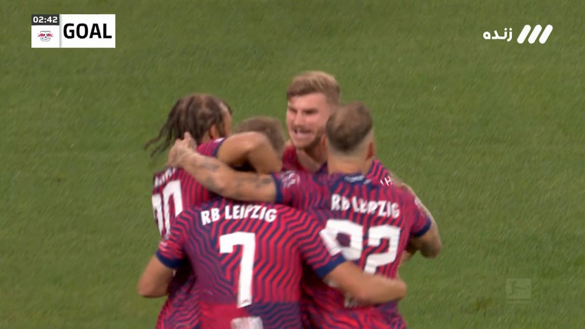 گل اول لایپزیش به بایرن مونیخ (دنی اولمو)