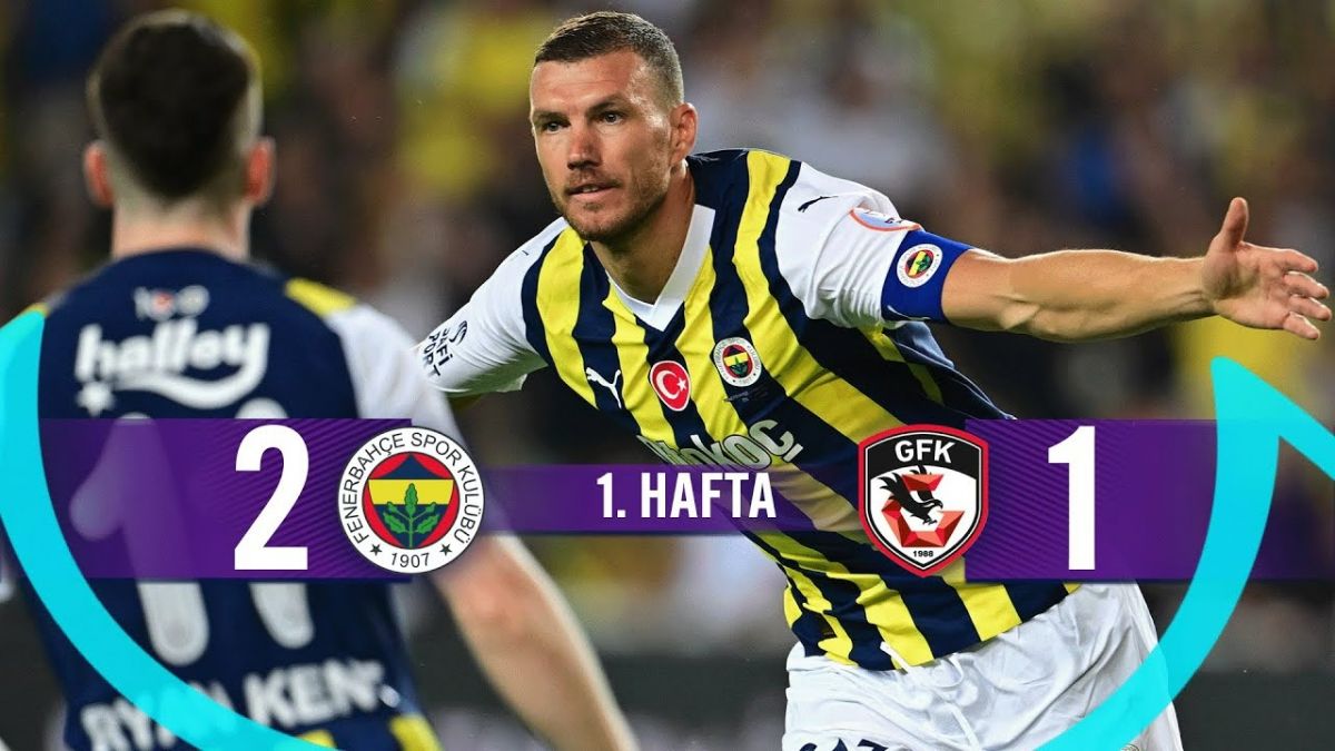 خلاصه بازی فنرباغچه 2-1 قاضیانتپ (دبل ادین ژکو)