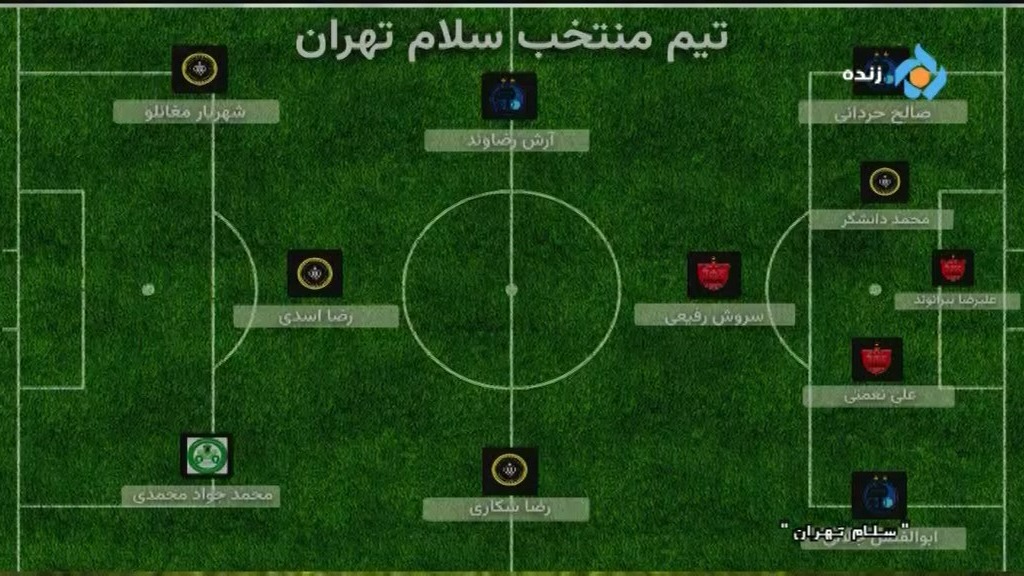 سلام تهران/ ترکیب تیم منتخب هفته اول لیگ برتر از نگاه برنامه سلام تهران
