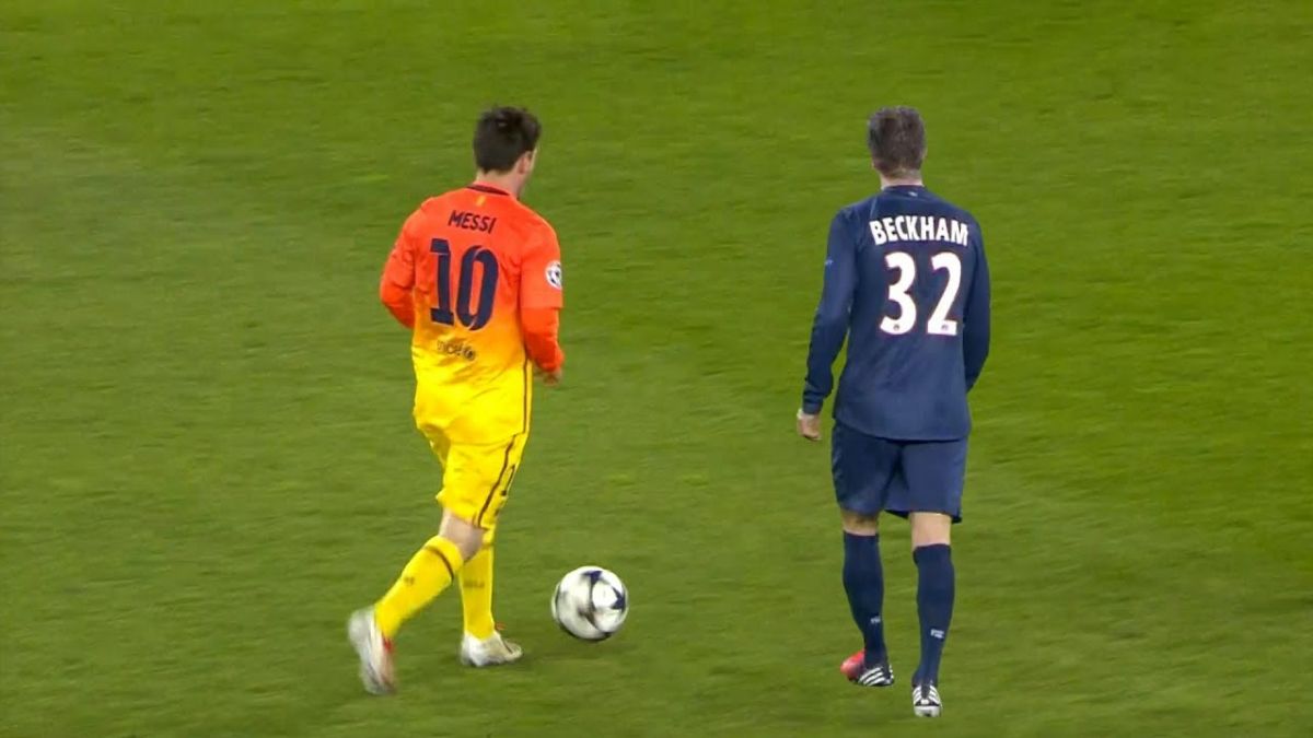 روزی که مسی و دیوید بکام به عنوان بازیکن مقابل هم قرار گرفتند