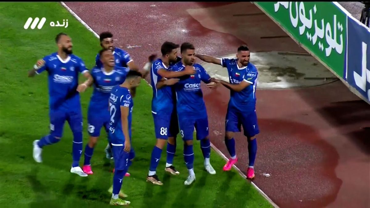 گل اول استقلال به ملوان (محمدحسین مرادمند)