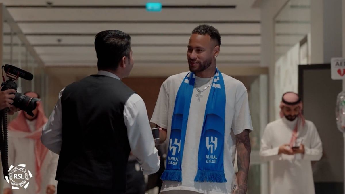 مراسم استقبال جذاب عربستانی ها از نیمار فوق ستاره جدید الهلال