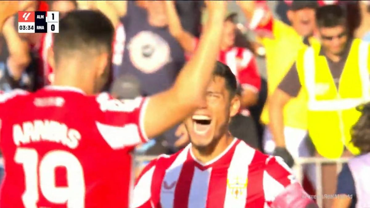 گل اول آلمریا به رئال مادرید (آریباس)