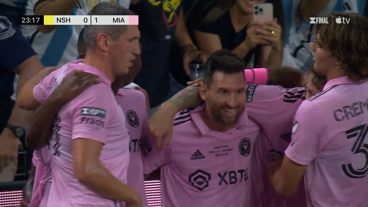 گل اول اینتر میامی به نشویل (سوپرگل مسی)