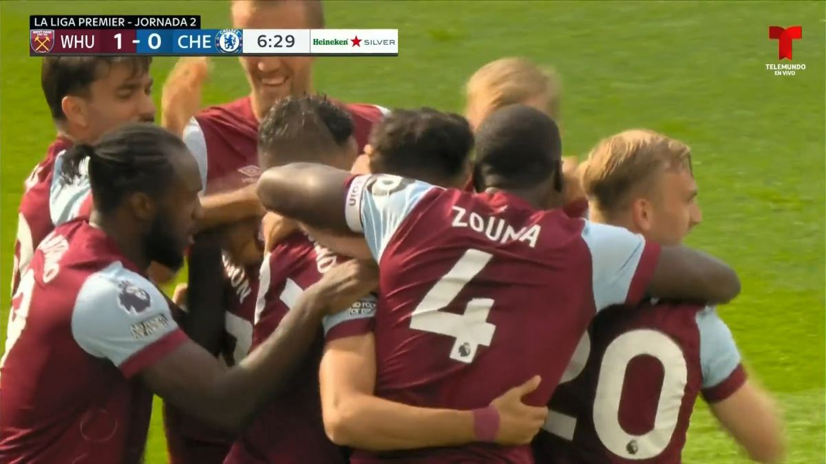 گل اول وستهام به چلسی (اگرد)