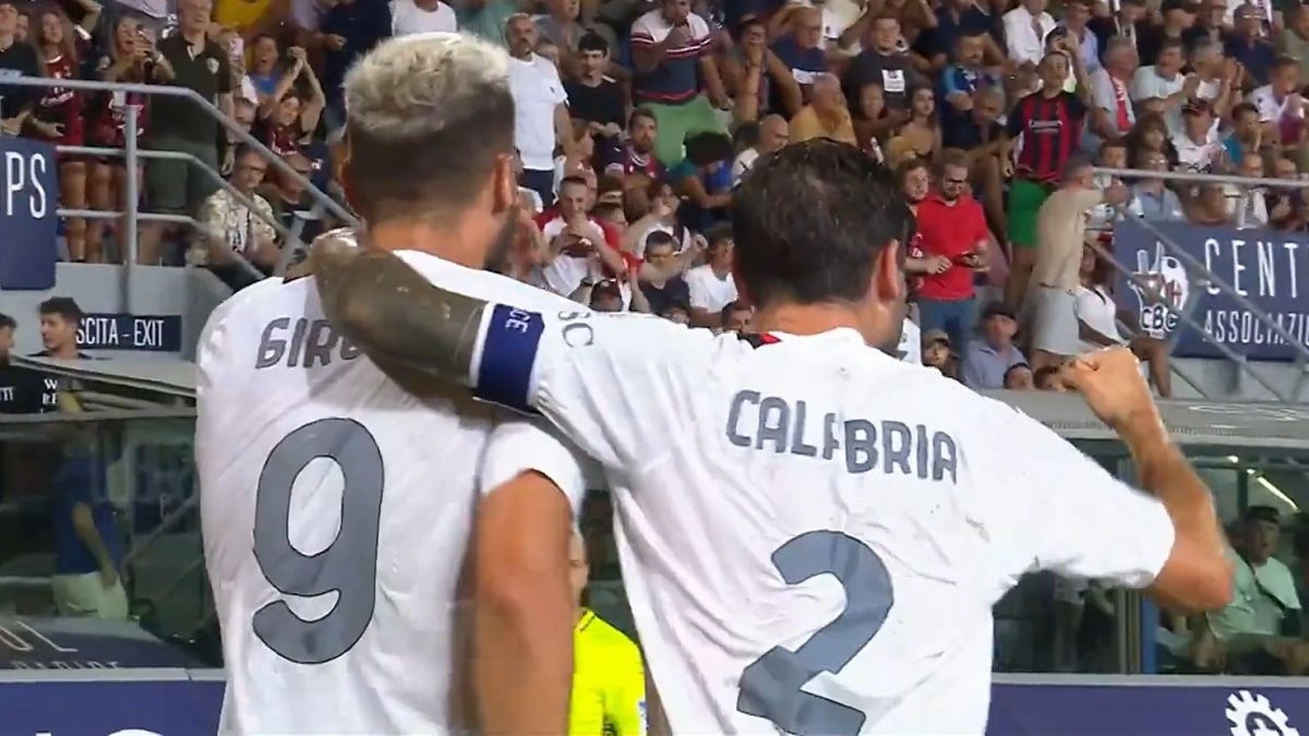 گل اول میلان به بولونیا (ژیرو)