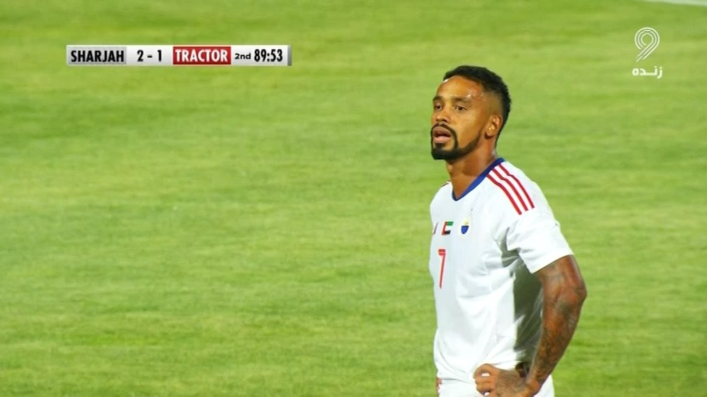 گل سوم الشارجه به تراکتور (کایو - پنالتی)