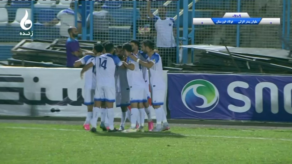 گل اول ملوان به فولاد (زائر کاظمینی)