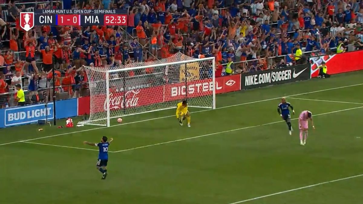 گل دوم سینسیناتی به اینتر میامی (وازکز)