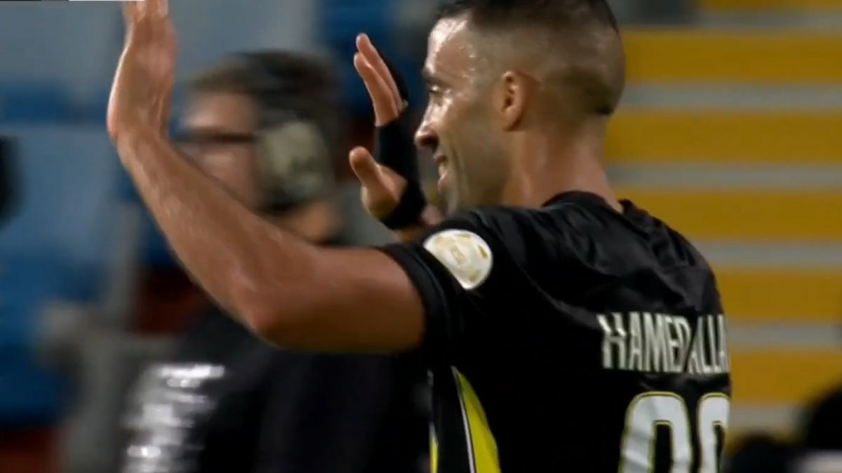 گل سوم الاتحاد به الریاض (سوپرگل قیچی برگردان حمدالله)