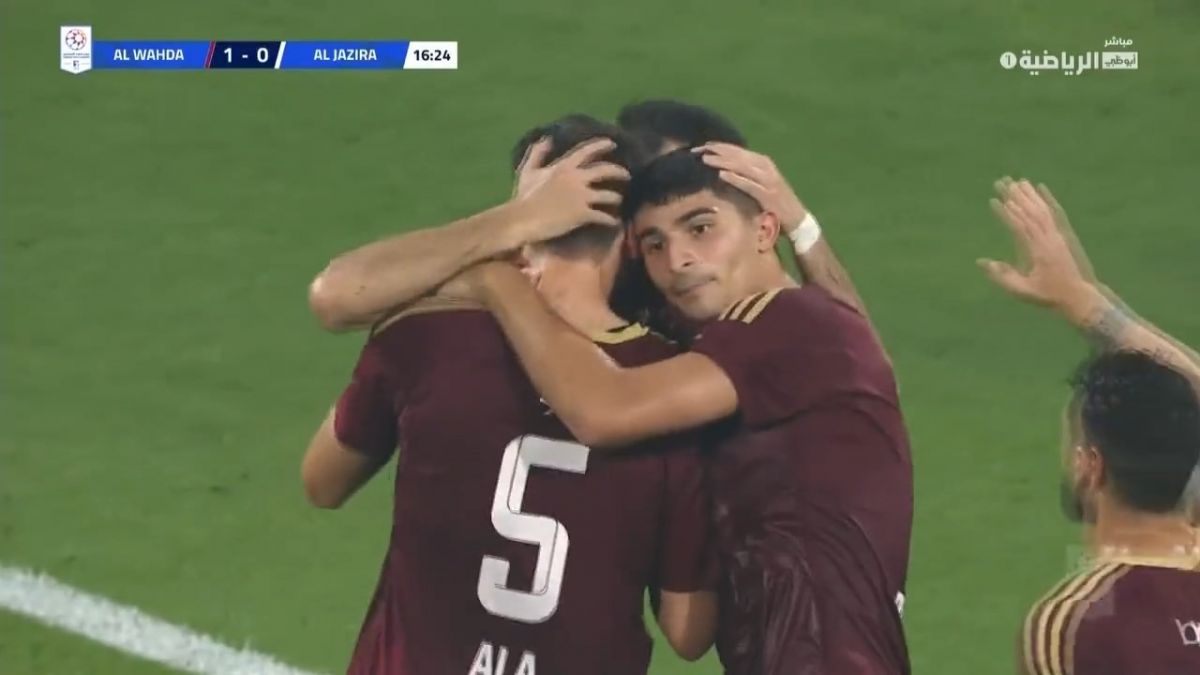 گل اول الوحده امارات به الجزیره (پاس گل احمد نوراللهی)