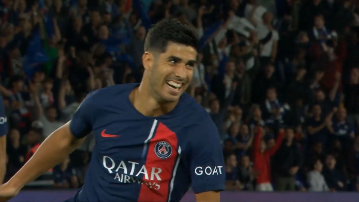 گل اول پاری سن ژرمن به لانس (آسنسیو)