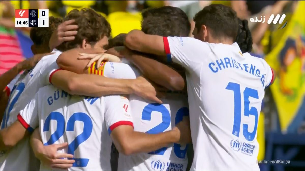 گل دوم بارسلونا به ویارئال (دی یونگ)