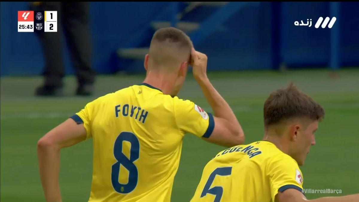 گل اول ویارئال به بارسلونا (خوان فویت)