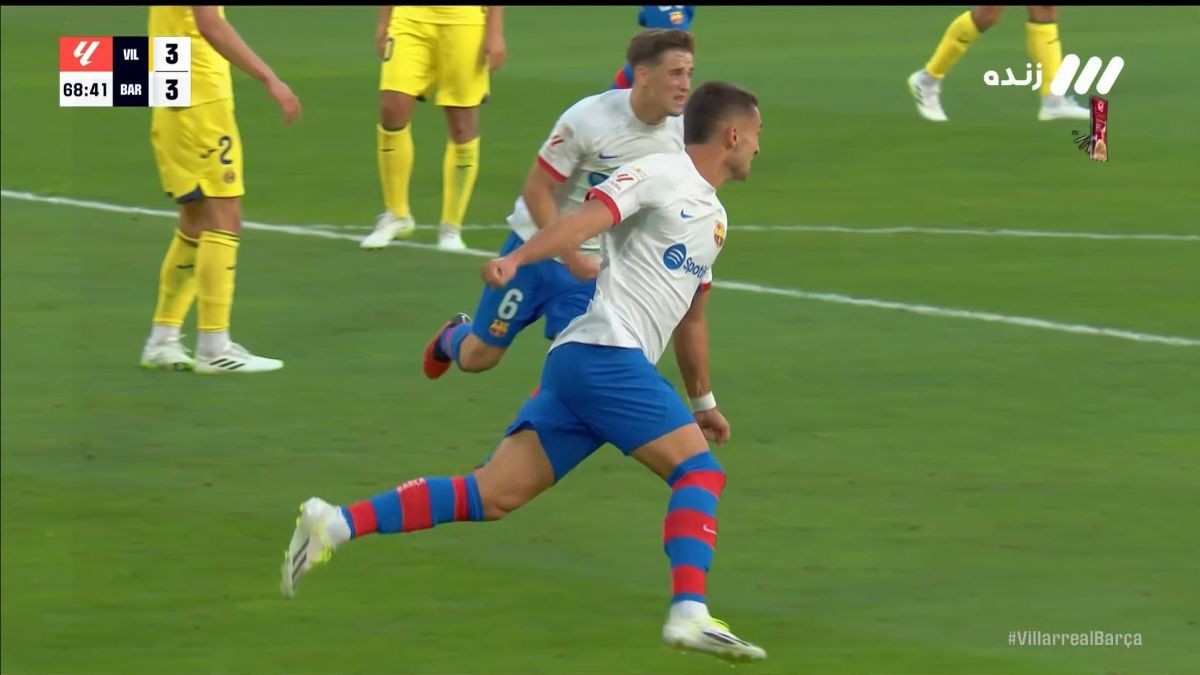 گل سوم بارسلونا به ویارئال (فران تورس)