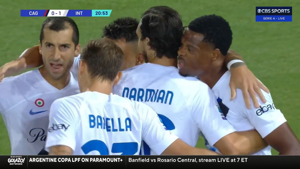 گل اول اینتر به کالیاری (دومفرایز)