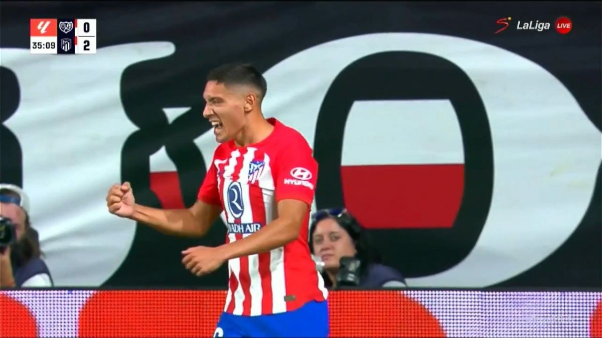 گل سوم اتلتیکو مادرید به رایووایکانو (مولینا)