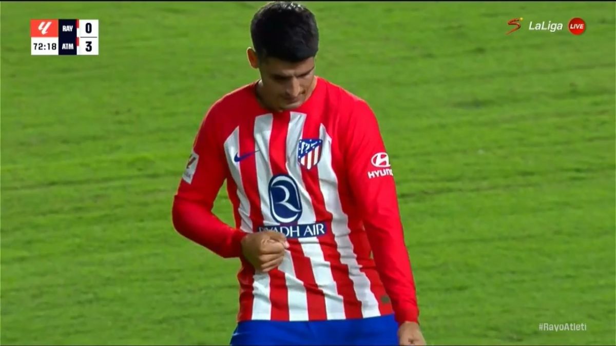گل چهارم اتلتیکو مادرید به رایووایکانو (موراتا)