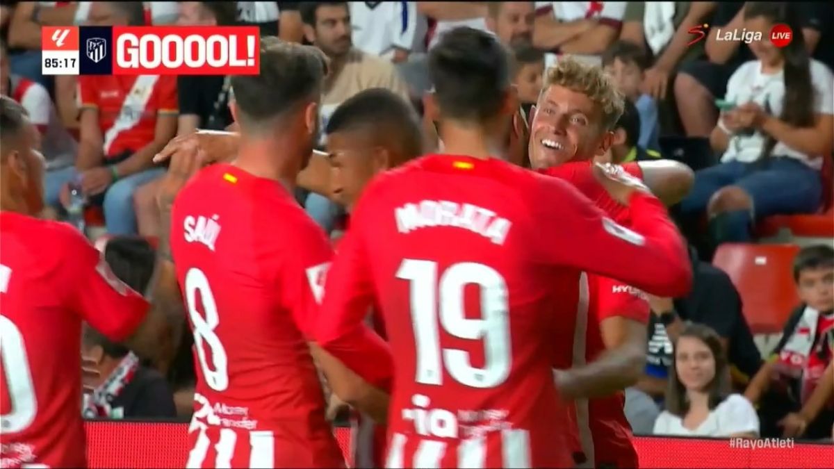گل هفتم اتلتیکو مادرید به رایووایکانو (یورنته)
