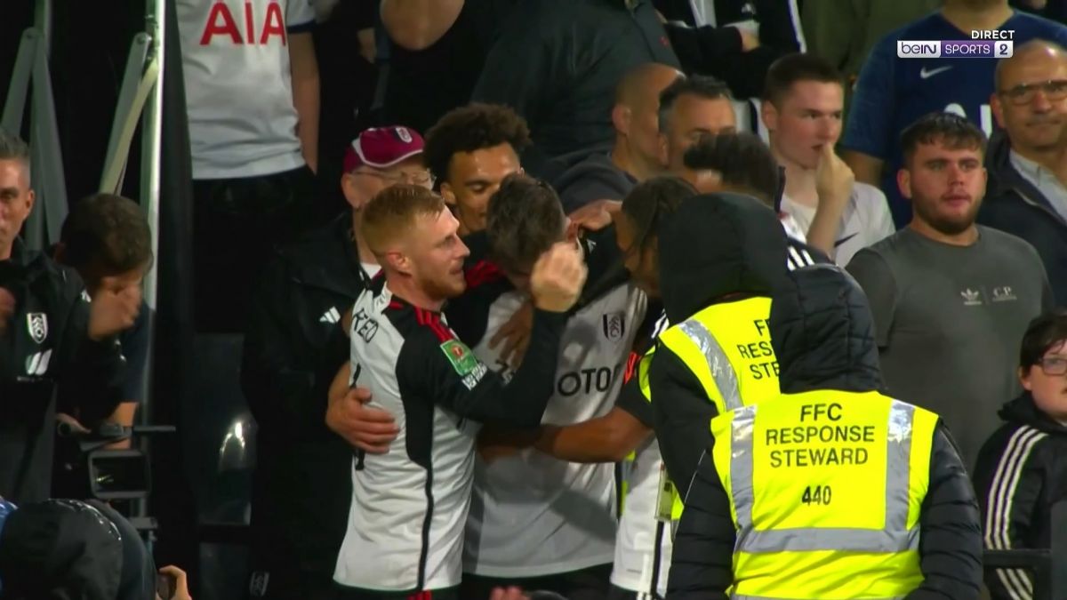 گل اول فولام به تاتنهام (فن ده وین)