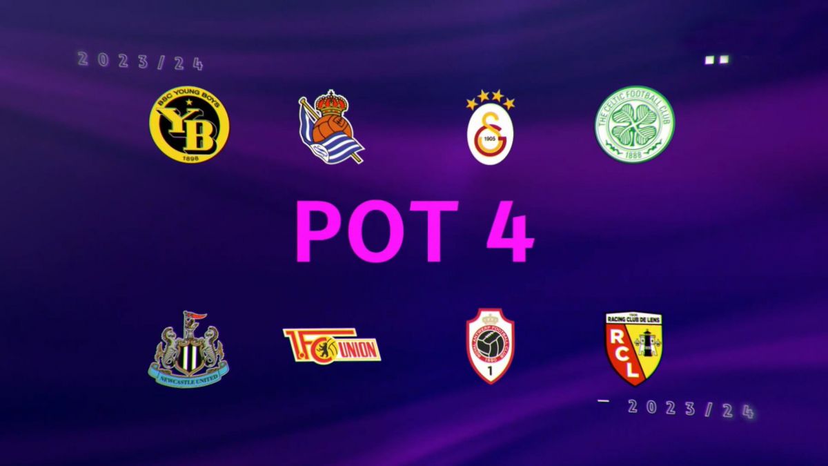 معرفی تیم های سید چهارم لیگ قهرمانان اروپا برای قرعه کشی فصل 24-2023