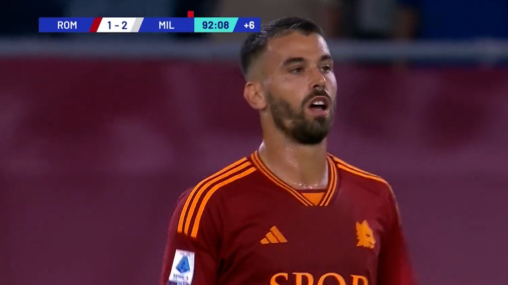 گل اول رم به میلان (اسپیناتزولا)