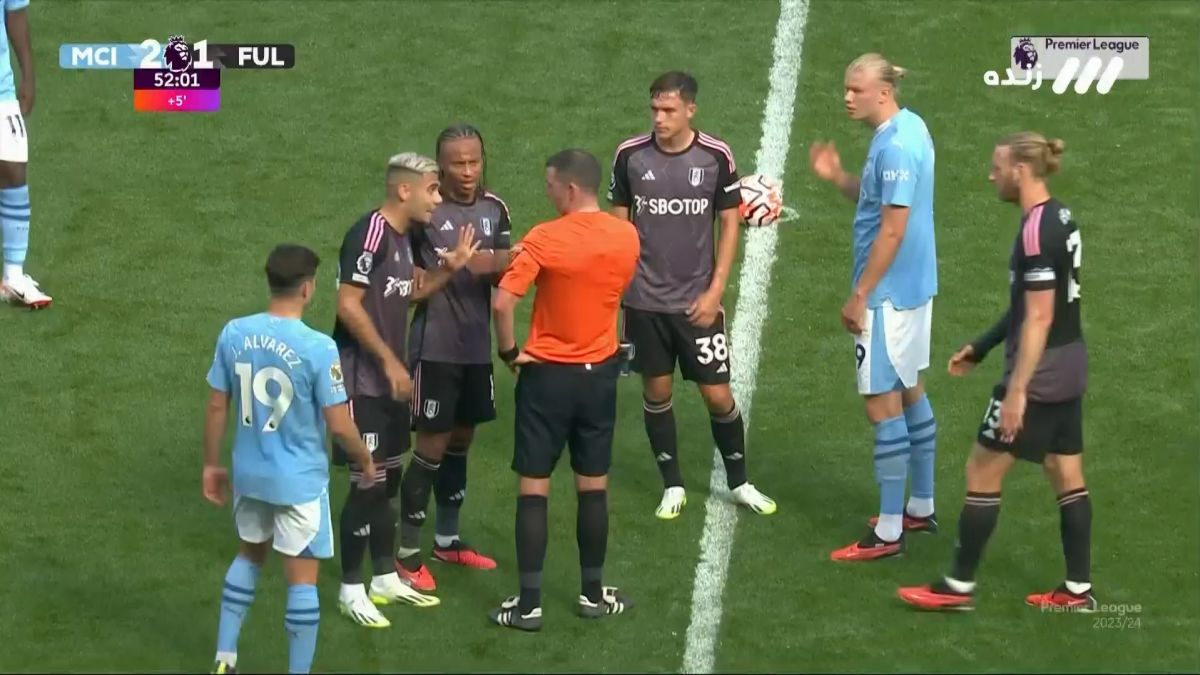 گل دوم منچسترسیتی به فولام (گل جنجالی ناتان آکه)