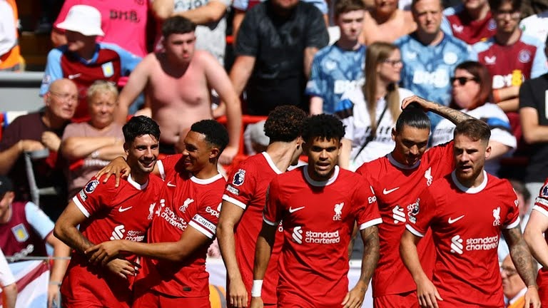 گل اول لیورپول به استون ویلا (سوبوسلای)