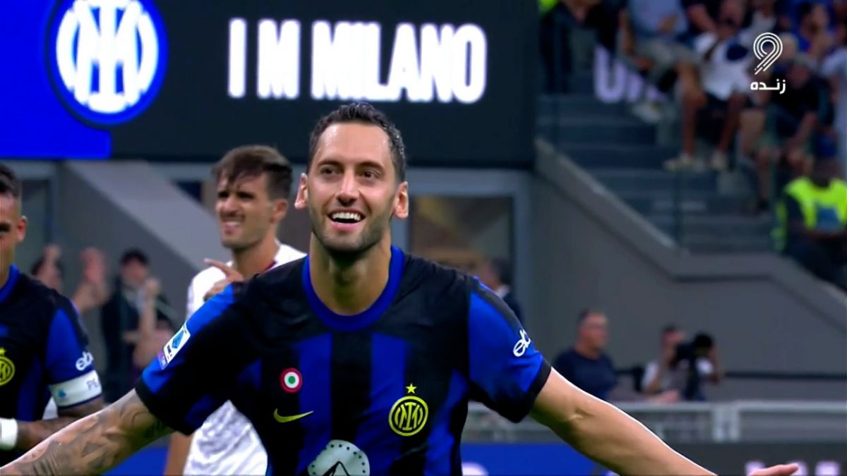 گل سوم اینتر به فیورنتینا (هاکان چالهان اوغلو - پنالتی)