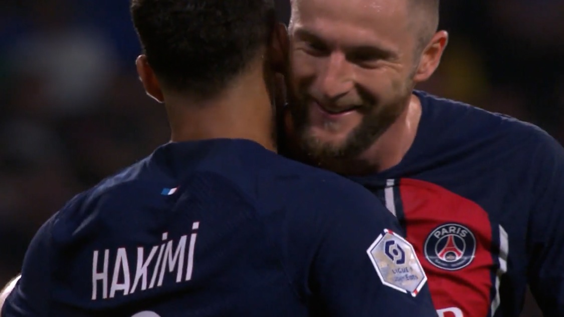 گل دوم پاری سن ژرمن به لیون (اشرف حکیمی)