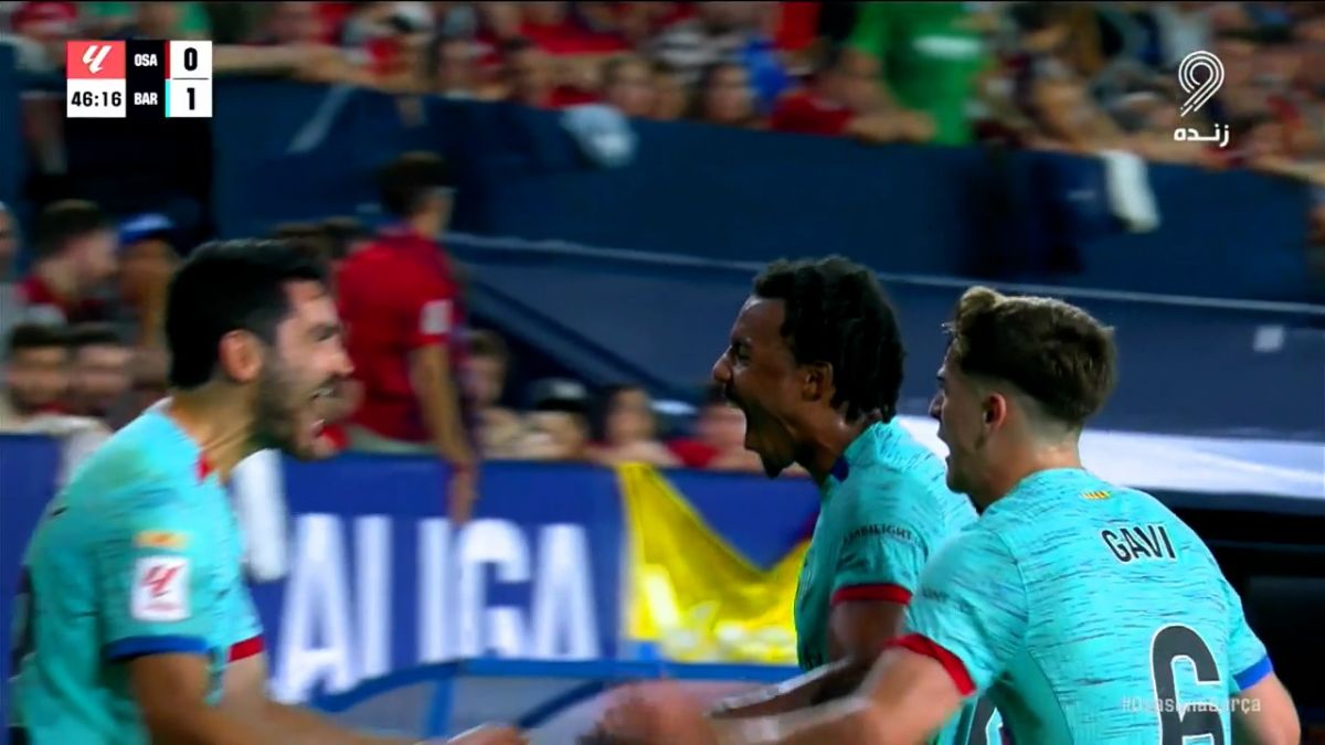 گل اول بارسلونا به اوساسونا (ژول کنده)