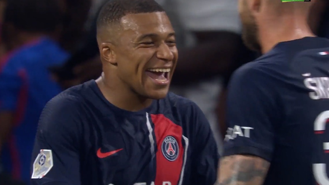 گل چهارم پاری سن ژرمن به لیون (دبل امباپه)