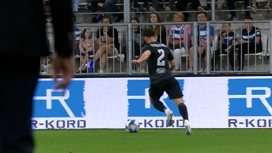 پاس گل زیبای صادق محرمی برای دیناموزاگرب مقابل اوسیک