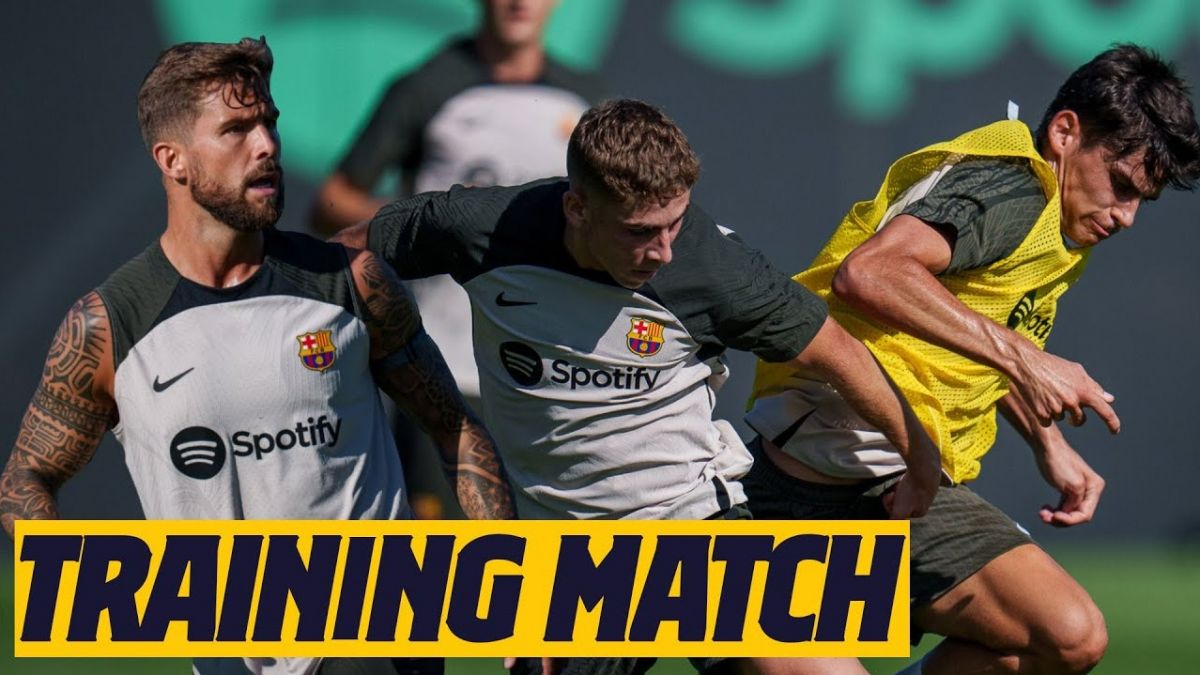 مسابقه درون تیمی بازیکنان بارسلونا