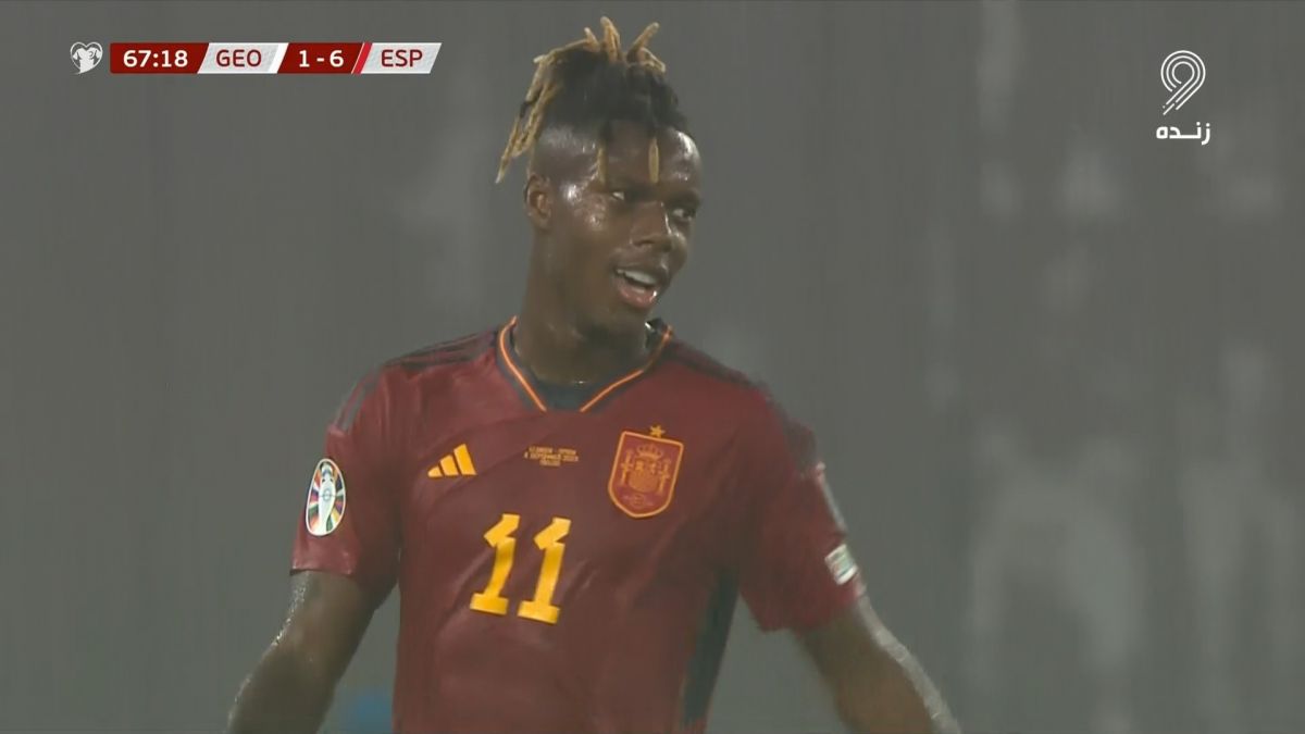 گل ششم اسپانیا به گرجستان (نیکو ویلیامز)