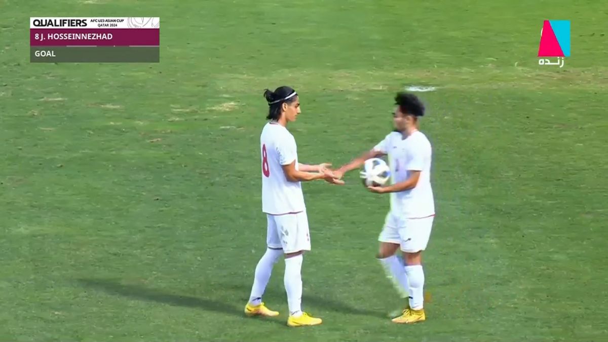 گل چهارم امید ایران به امید افغانستان (ضربه زیبای حسین نژاد)