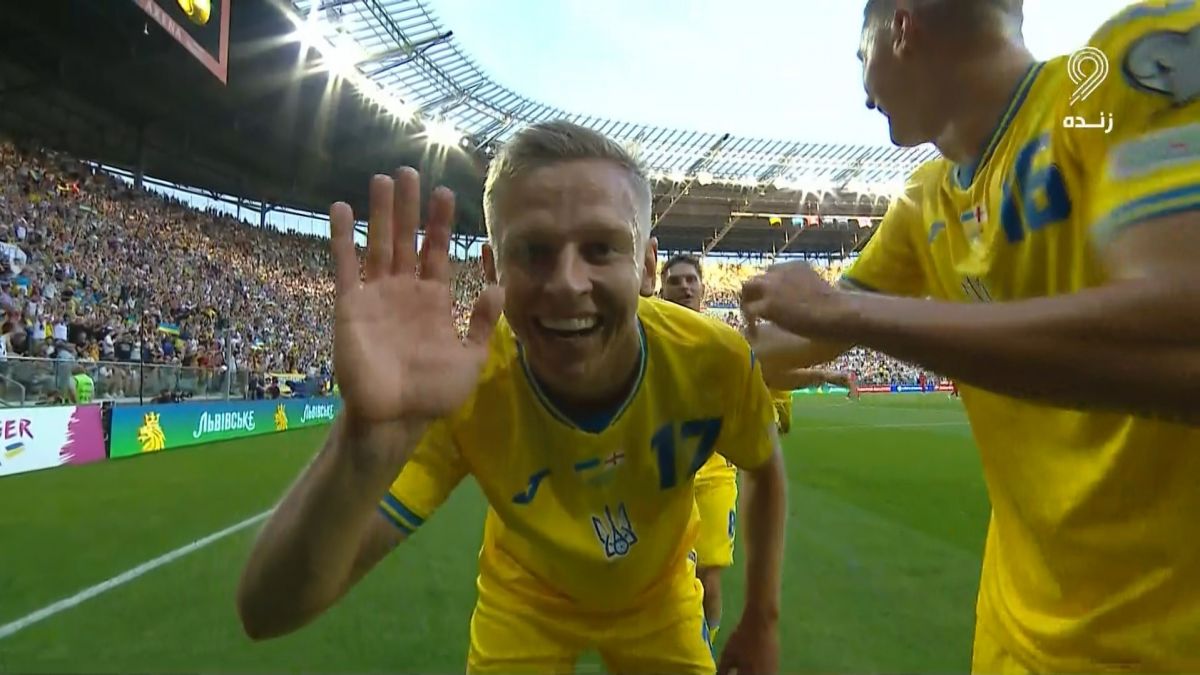 گل اول اوکراین به انگلیس (زینچنکو)
