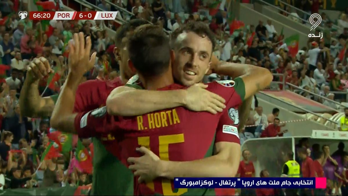 گل ششم پرتغال به لوکزامبورگ (ریکاردو هورتا)