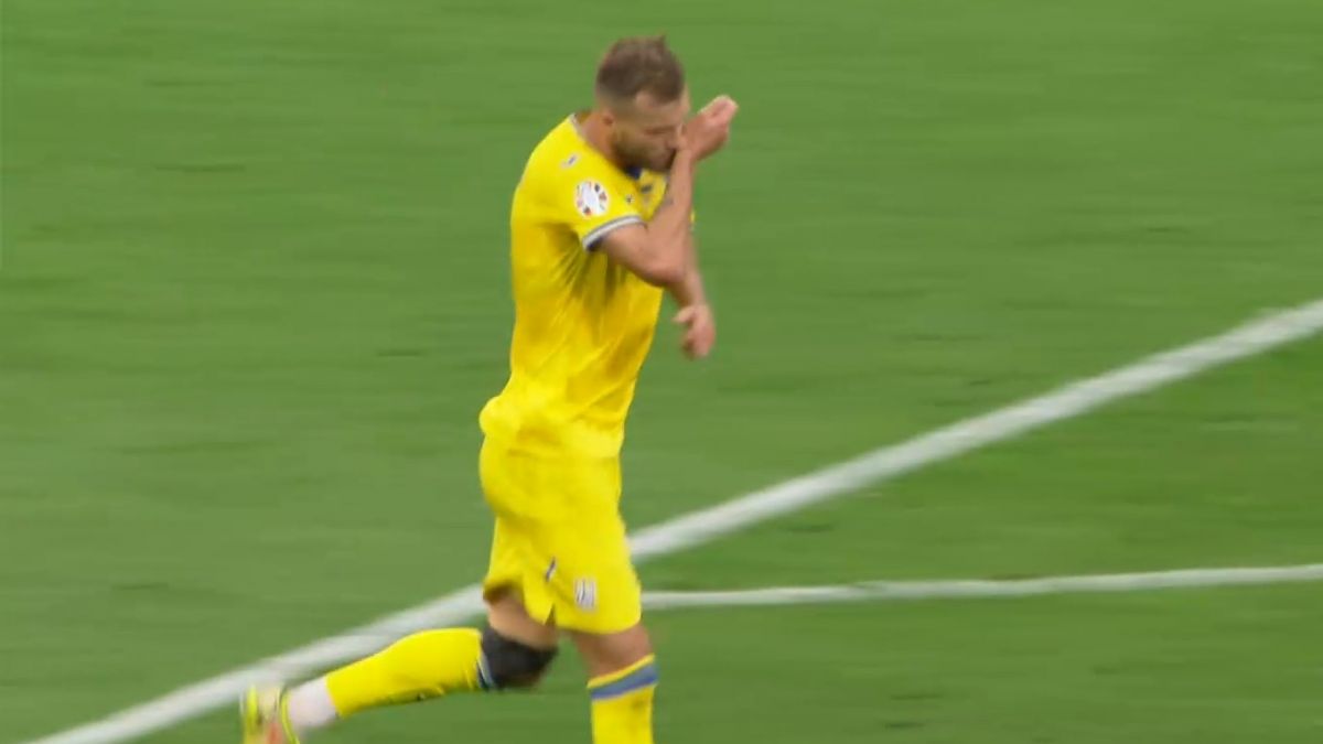 گل اول اوکراین به ایتالیا (آندری یارمولنکو)