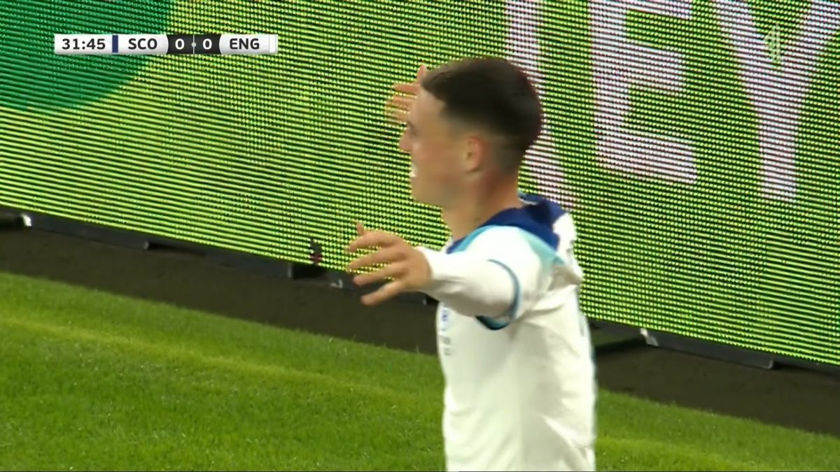 گل اول انگلیس به اسکاتلند (فودن)