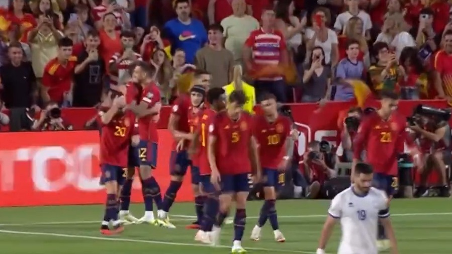 گل سوم اسپانیا به قبرس (خوسلو)