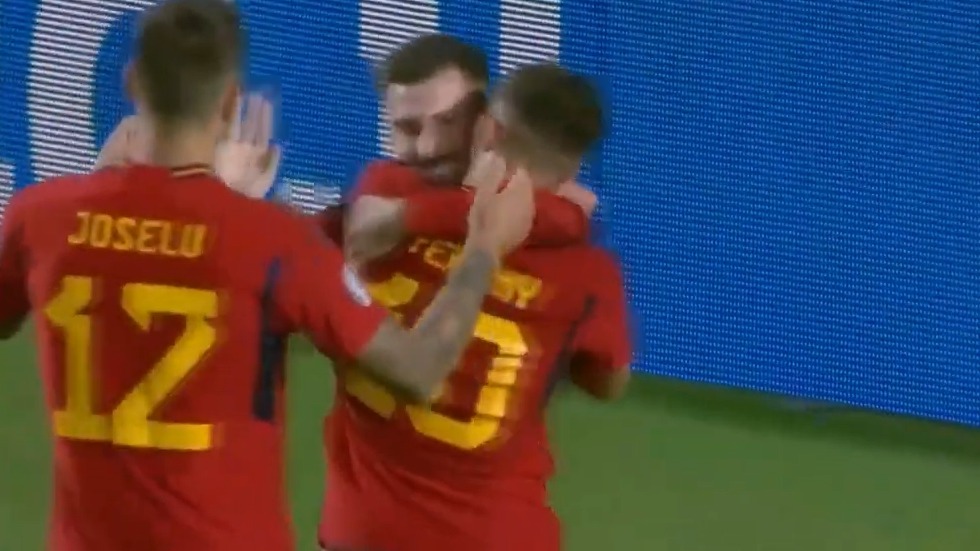 گل پنجم اسپانیا به قبرس (بائنا)