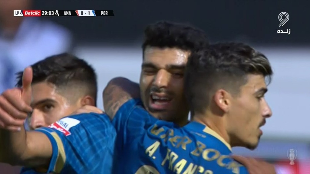 گل اول پورتو به استریا (مهدی طارمی)