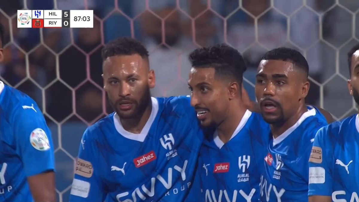 گل پنجم الهلال به الریاض (سالم الدوساری - پنالتی)